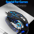 Original AULA S20 RGB Original Gaming Mouse Wired USB | Adjustable DPI High Precision Optical Mouse | LED Backlit Gamer Mouse for PC & Laptop. 