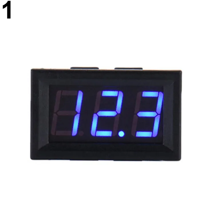 Mini DC 3.2-30V Two-wire Voltmeter LED Panel Digital Display Voltage ...