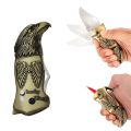 refillable fancy pocket knife gas lighter Creative Eagle Shape Butane Torch Lighter, Advanced Smooth Feel, Red Flame Lighter, Refillable Windproof Lighte. 