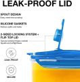 Imperial Aqua Fridge Door Water Jug with Handle BPA Free Plastic Pitcher with Flip Top Lid Perfect for Making Teas and Juices, 1.5Ltr , 1.7Ltr , 2Ltr  Blue. 