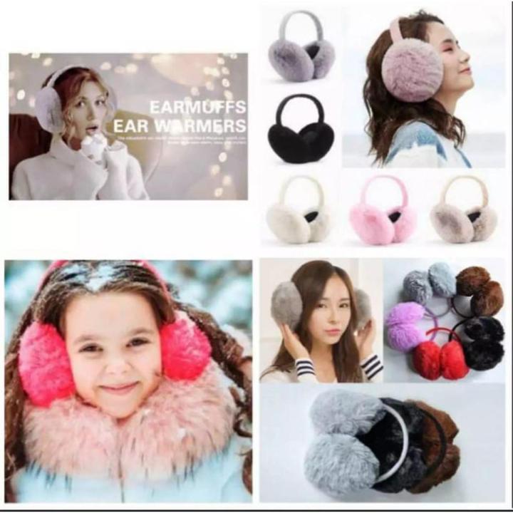 Adjustable winter Warm Furry Ear Muffs Comfy Soft Snow Outdoor Winter comfortable Earmuff Ear Cover