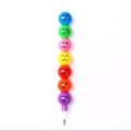 Smiley Cartoon Stationery Pencils Children Gift Rainbow Pen With Funny Faces. 