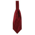 Men's Ascot Cravat Ties Formal Accessories Silk Pocket Square Scarf Red. 