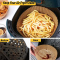 50 Pcs Air Fryer Disposable Baking Paper Liner | Round Oil-Proof Water-Proof | Non-stick Paper for Air Fryer | Microwave & Oven. 