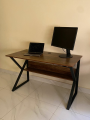 Home Office Desk with Bookshelf – Heavy-Duty Computer & Study Table. 