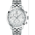Tissot PRC 200 Silver Stainless Steel Silver Dial Chronograph Quartz Watch for Gents - T.114.417.11.037.00. 