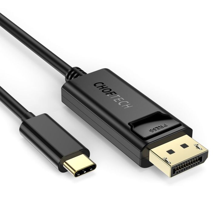 Choetech%20unidirectional%20USB%20Type%20C%20monitor%20video%20cable%20-%20Display%20Port%204K%201,2m%20black%20-%20Image%202