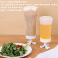 210/350Ml Upside Down Squeeze Sauce Bottle Ketchup Squeeze Bottle Transparent Plastic Sharp Mouth Food Grade Empty Bottle Kitchen Seasoning Tool 1Pcs. 