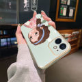 chenyyka For vivo Y20i Case Thin Side Edge Square New Design Phone Cases Cartoon Cute Girl Plating Pattern Silicone Casing Full Back Cover Camera Protection Shockproof Softcase. 