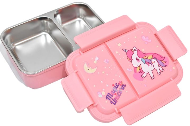 STAINLESS STEEL HOT&COOL UNICORN LUNCH BOX / STATIONERY FOR KIDS