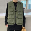 Cargo Vest Sweat Absorption Summer Thin Hip Hop Cargo Vest. 