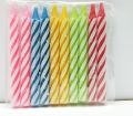 Pack of 10 Multi Mini Color Birthday Candle | Cake Topper | Party Candle | 6 cm Cake Candle. 