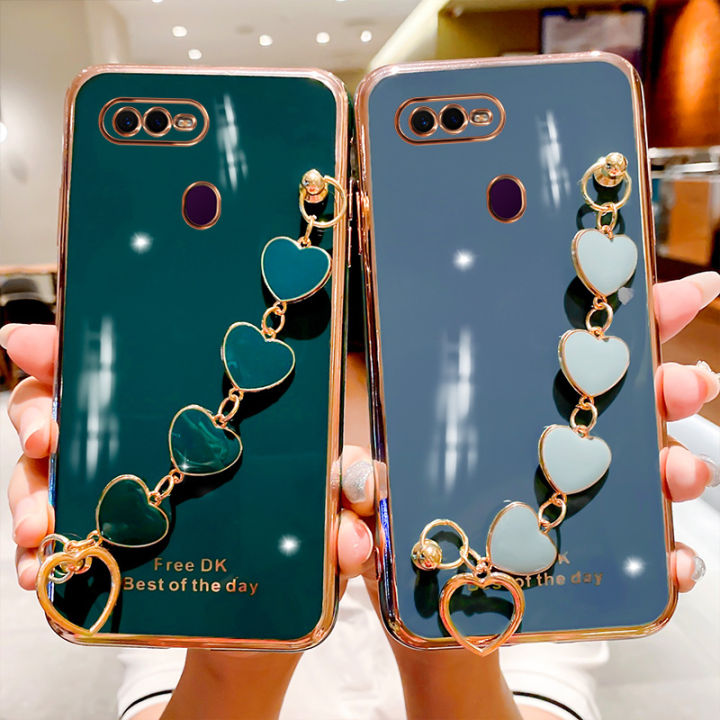 For%20OPPO%20A5s%20Back%20Cover%20with%203D%20Love%20Heart%20Wristband%20Chain%20Fashion%20Bracelet%20Shiny%20Plating%20Phone%20Case%20Soft%20Silicone%20Bumper%20Protective%20Cover%20-%20Image%204