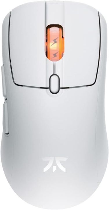 Fnatic BOLT White Wireless Gaming Mouse - Pixart 3370 Sensor, 69g, WiFi & Bluetooth Battery Life 110-210h, USB-C Charging, Kailh GM 8.0 Switches, 4 Profiles, 4 DPI Stages, Virgin PTFE Skates (Windows)