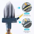 Bathroom Cleaning Brush with Wiper 2 in 1 Tiles Cleaning Brush Floor Scrub Bathroom Brush with Long Handle 120° Rotate Bathroom Floor Cleaning Brush Home Kitchen Bathroom Cleaning Accessories (Multicolor). 