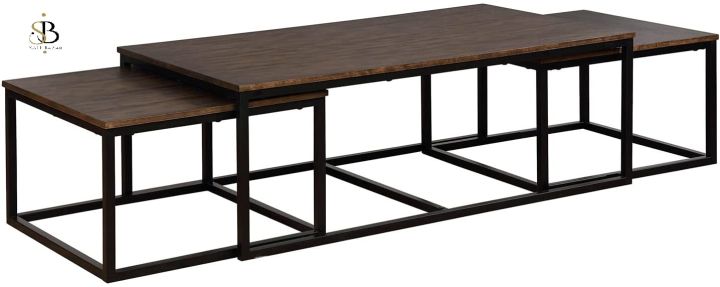 3 pc center table  Coffee Table and Nesting Tables Set new design