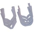 Neck Design Bukram Pasting (10 pcs) | Bukram Gala | Neck Bukram Fusing (White Color) for Sewing | Tailoring, Fashion Designing, Boutique, etc (Mix Design 10 Pieces). 