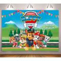 Paw patrol Birthday Backdrop / PAW PATROL theme / panaflex / party supplies. 