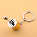 Key Holder Multi-purpose Manual Transmission Lever Metal Gear Head Key Chain. 