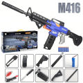 M416 Nerf Soft Darts Rechargeable Electric ToyGun 96 cm - Blue. 