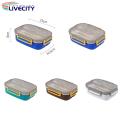 Portable Food Container Stackable Bento Box Lunch Container Dishwasher Safe Modern Design 2 Compartments for Southeast Asian Buyers Compartmented Lunch Box. 