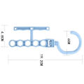 Rotating Five-hole Magic Clothes Hanger Handle Sorting Drying Organizer. 