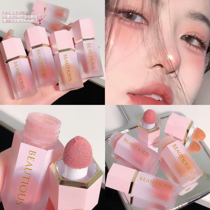 Beautious Pack of 1 Air Cushion Liquid Blush Natural Long Lasting Matte Cheek Liquid Blusher Makeup