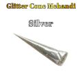 Pack of 2 : Glitter Mehndi cone Golden & Silver. 