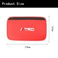 TRD Car Seat Belt Cover Universal Leather Car Safety Belt Auto Shoulder Protector Strap Pad Cushion Cover For Toyota Vios Hilux Camry Harrier Innova Rush Yaris Alphard Hiace Fortuner Vellfire Corolla Cross RAV4. 