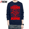 REM Hoodies & sweatshirts men long sleeve Legends born in June Hoodies men Online shirt birthday present. 