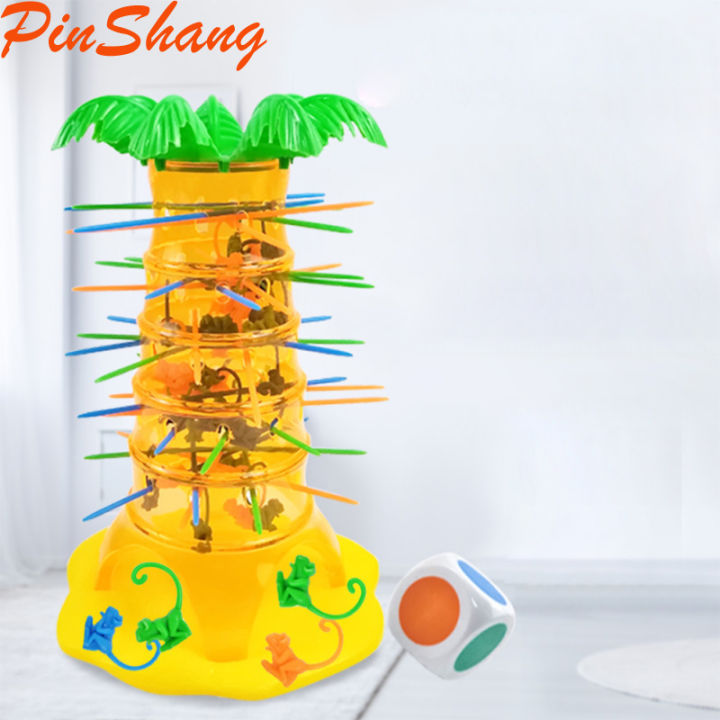 PinShang Monkey Climbing Tree Toy Falling Monkey Board Game Funny Interactive Toys For Children Gifts Party Favor