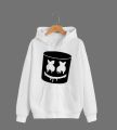 Marshmello Printed Fleece Full Sleeves Zipper Hoodie For Men & Boys. 