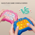 Quick Push Pop Game Handheld Console Press Fidget Toys Bubble Light Up Pushit Gift Kids Adults Birthday. 