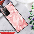 QiaQia Luxury Case For Samsung Note 20 S23 S24 Ultra A54 Tempered Glass Cover For Samsung S21 S22 Ultra Hard Back Case Protective Funda. 