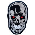 Terminator Movie Skull  Embroidered Iron On Patch Sew On Badge Bags Caps Jeans Jackets Applique. 