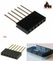 3pcs 6 pin long female Header row Stackable Connector 2.54mm 15mm straight long. 