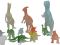 11Pcs Dino Valley Toys Set  for kids, Dinosaur World, Jurassic world, Glow in dark, (Different Size). 