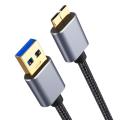 Hard Drive External Cable USB Micro B Cable HDD Cable Micro Data Cable SSD Sata Cable for Samsung Hard Disk Micro B USB3.0 Cable. 