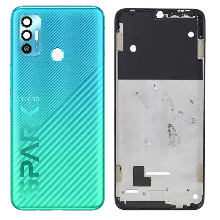 Tecno%20Spark%207t%20Middle%20Frame%20Housing%20with%20Power%20Volume%20Buttons%20&%20Camera%20Lens%20Complete%20Body%20Casing%20Replacement%20Spark%207t%20-%20Blue%20-%20Premium%20-%20Image%205