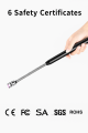 USB Rechargeable Flexible Lighter, Durable Multi-Function Candle & Gas Torch Lighter with LED Display, 6 Safety Certificates. 