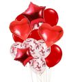 14 Pcs Confetti Decorative Party Balloons Set (Star, Heart Shaped & Confetti Filled Latex Party Balloons Set) Birthday Balloon set best for Happy Birthday theme, wedding Anniversary, kids, welcome Party, Baby shower, Bridal Shower and other events.. 