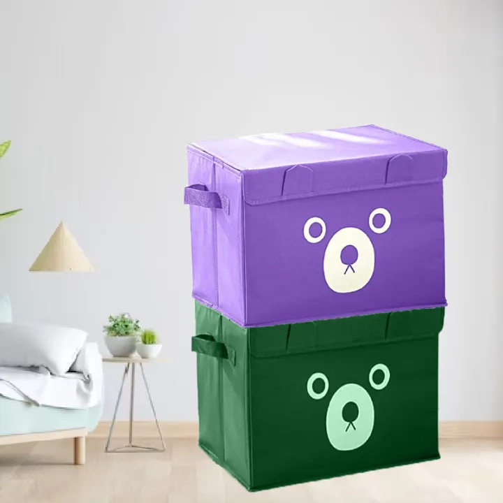Pack%20of%202%20-%20Foldable%20Cute%20Bear%20Oxford%20Cloth%20Storage%20Box%20Square%20Storage%20Boxes%20For%20Home%20Bedroom%20Fabric%20Clothing%20Toys%20CD%20Organizer%20Case%20-%20Image%206