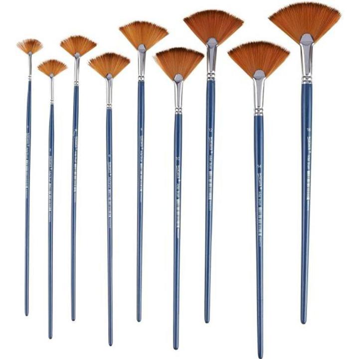 Dan Yi Artist's Fan Brush Set Of 5Pcs
