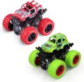 Monster Truck Toys Friction Powered Toy Cars Push And Go Vehicles For Kids. 