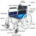 Standard Imported Wheelchair Folding for patients and hospitals. 
