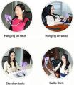 Cell Phone Stand Hanging on Neck Upgraded, Juerly Hands-Free Mobile Phone Holder Clip on Bed/Table 360¡ã Rotation iPhone Tablet Mount Bracket, 27.6''/70 cm Length for 4.7''-7.6'' Screen. 