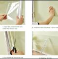 Transparent Electrostatic Wall Protector Film Waterproof Heat Resistant Removable Sheet for Furniture and Kitchen. 