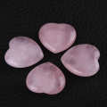 4 * Natural Rose Quartz Heart Shaped Crystal Carved Healing Gemstone Best Gift. 