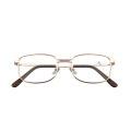 Presbyopia Glasses Magnifying Reading Glasses Square Frame Glasses Metal Frame Glasses Real Glass Lens Glasses. 
