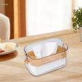 Tissue Box Cover Holder Simple Decor Multifunctional Facial Tissue Holder for Livingroom Restaurant. 